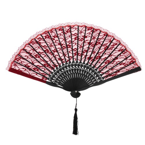 Embroidered circular fan for - embroidered,