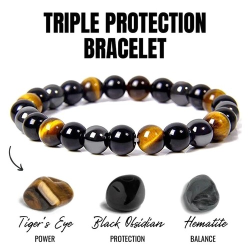 Obsidian tiger eye - tiger, hematite