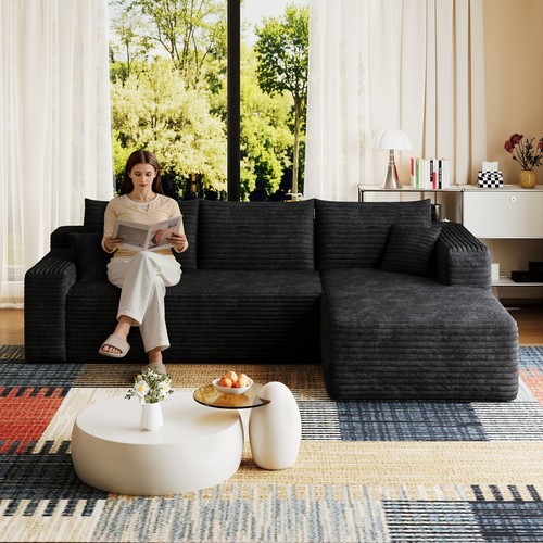 Shaped sectional sofa - sectional,