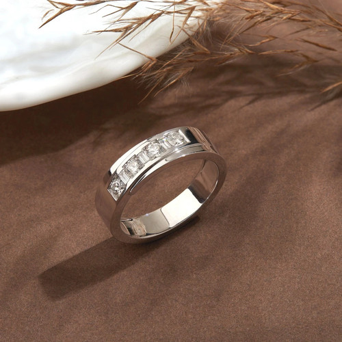 Men wedding eternity band - men's,