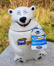 McVities Biscuit Barrel, Polar Bear, Iced Gems With Label