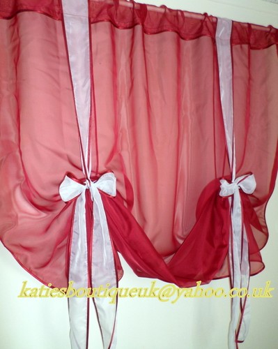 Plain voile tie - tie, blinds