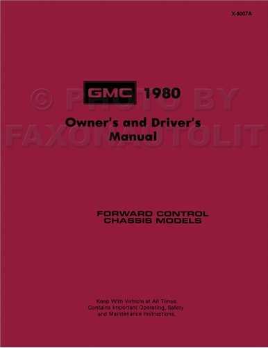 1980 gmc forward - 1980, control