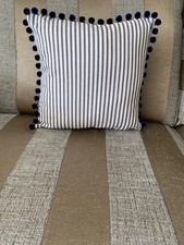 FRENCH TICKING FABRIC BLUE