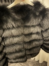 Real Fox Fur Coat Size Medium