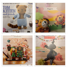 Toy Crochet Patterns. Assorted Patterns / Booklets. Characters, Animals. Used.