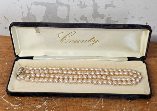 1950s vintage faux pearl two - 1950s,
