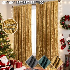 Luxury Crushed Velvet Curtains
