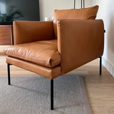 HEALS Matera Armchair. Tan leather.