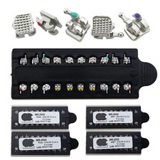 Dental Orthodontic Metal Brackets MIM Mini Braces Roth MBT 022 345 with Hooks