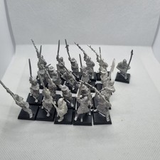 Warhammer Fantasy: 21x Bretonnian Men At Arms With Halbards - Metal Army - OOP