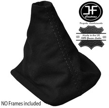 BLACK STITCHING MANUAL SUEDE