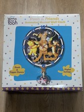 Disney Winnie the Pooh & Friends Animated Musical Wall Clock In Box