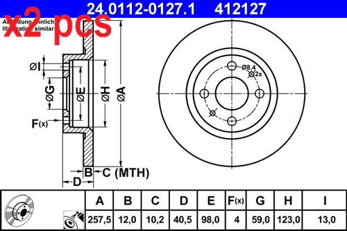 Pcs sides fits - sides, alfa
