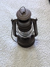 Vintage Silver Feuerhand Baby 275 Paraffin Hurricane Storm Lamp West Germany