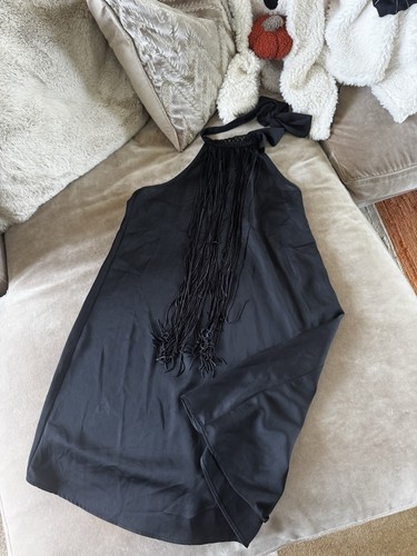 Zara black halter neck - black,