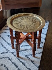 Vtg Handmade Moroccan Brass