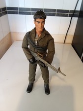 Vintage Palitoy Action Man Commando Uniform With 90s Action Man Figure