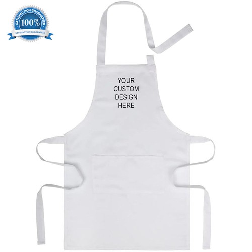 Personalised kids white - personalised, apron