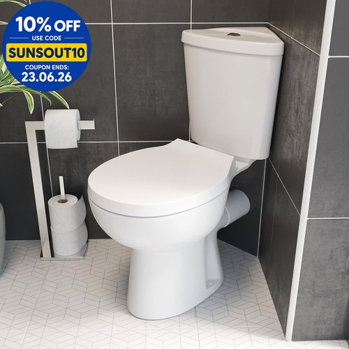 Close coupled bathroom corner - close,