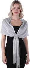 Silver Evening Shawls and