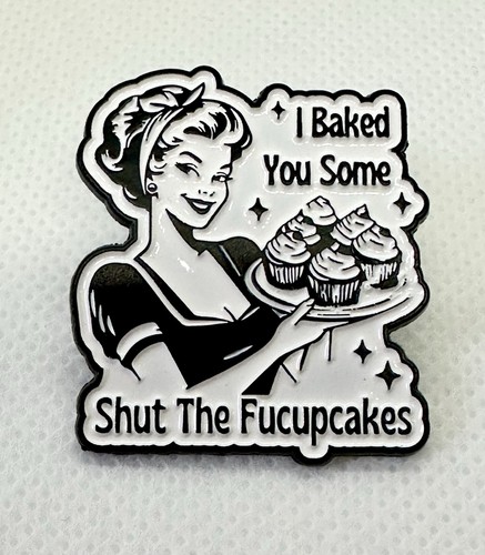 Rude housewife enamel - housewife, pin