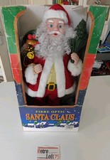 Vintage 20" Fibre Optic Santa Father Christmas Figure. Working. Vgc 