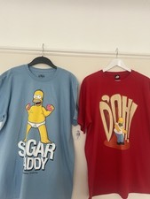 The Simpsons T-shirt Bundle X2 Homer Simpson Size XL Ideal Xmas Present New