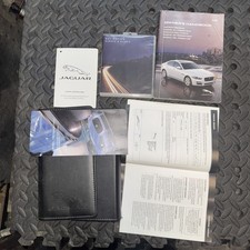 GENUINE JAGUAR LEATHER WALLET DOCUMENT FOLDER FOR CAR HANDBOOK MANUAL