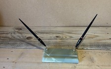 Vintage Onyx Desk Pens Set
