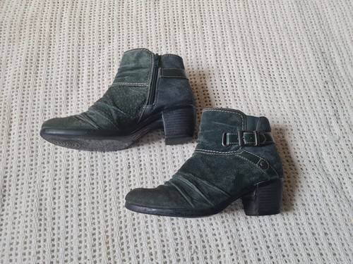Earth spirit dark green - green, suede