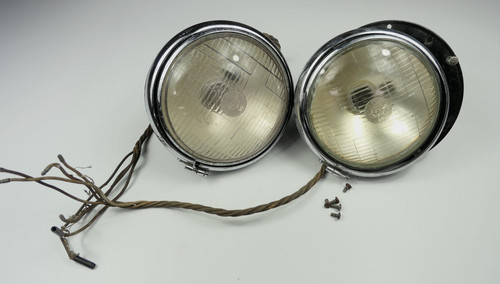Pair lucas f700 headlights - headlights, +