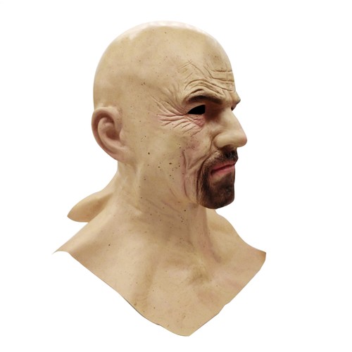 Old man mask latex halloween - old,