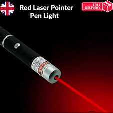 RED LASER POINTER PEN LIGHT BEAM ULTRA BRIGHT 1MW LAZER CAT DOG PET TOY UK
