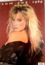 Sam Fox 1989 calendar, official,  glamour model, singer Samantha Fox