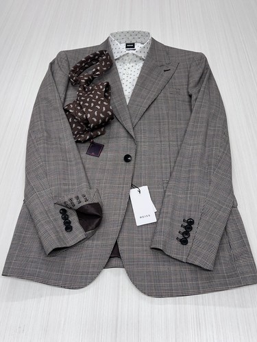 Reiss slim fit brown plaid - slim,