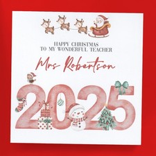 Personalised Teacher Christmas