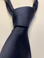 William Turner Navy Blue Satin Occasion Tie 7cm