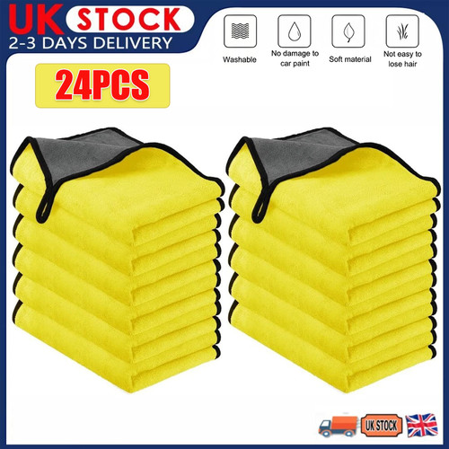 24pcs car cleaning towels - car,
