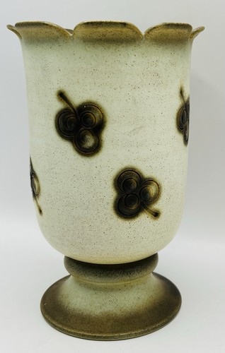 Jersey pottery vase trefoil - pottery,