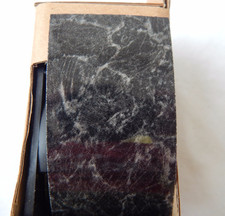 Worktop Edging Strip, Black Granite, Gloss Style, 3000mm x 42mm [1R15D]