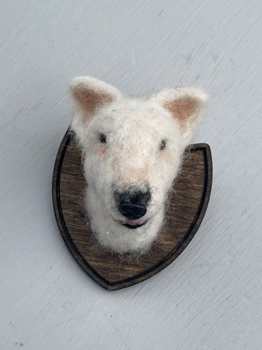 English bull terrier - terrier, handmade