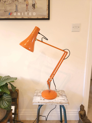 Vintage orange anglepoise lamp - orange,