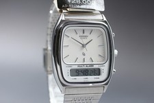 1980 [Exc+5 w/ Tag] Citizen Multi Alarm 4-099974 Ana Digi 32mm Men's Watch JAPAN