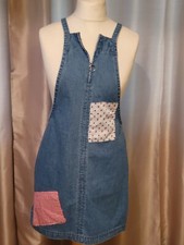 LADIES BLUE DENIM DUNGAREE DRESS SIZE 12 FROM MATALAN 