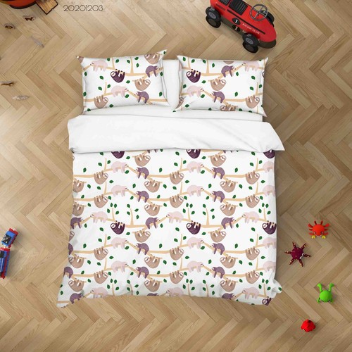 Sloth branch cartoon kids - sloth,