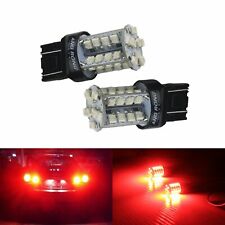 2x Red T20 W21W W21/5W 40 SMD LED Sidelight Tail Stop Brake Reverse Light Bulbs