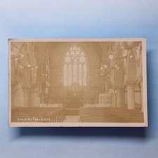 Crouch End Postcard C1910 Real Photo London Suburbs Christ Church Interior