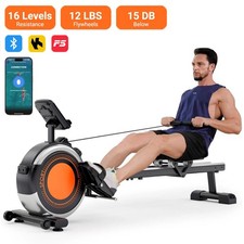 Magnetic Rowing Machine Rower with LCD Monitor Home Gym Fitness Cardio Workout