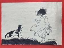 Arthur Rackham Drawing on